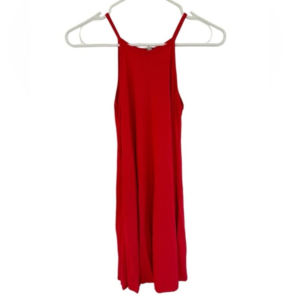 NWT ASOS Women's Red Flowy High Neck‎ Dress Size 4 Petite